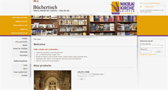 Desktop Screenshot of buechertisch-nikolaikirche.de